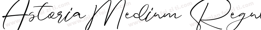 AstoriaMedium Regula字体转换